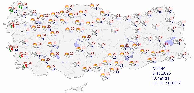 Meteoroloji duyurdu: Öğleden sonraya dikkat! Gök gürültülü sağanak yağış geliyor