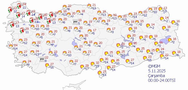 Meteoroloji ve AKOM uyarmıştı: Kuvvetli sağanak yağış başladı! Trafik durma noktasında