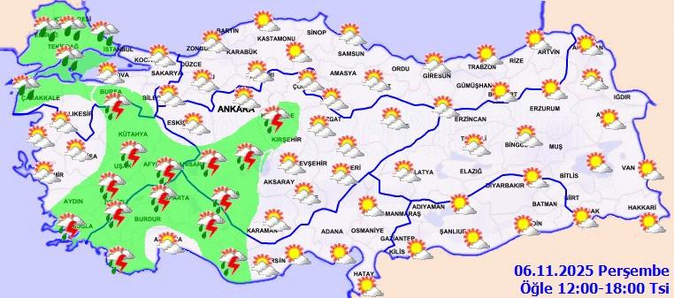 Meteoroloji’den 4 Bölgede Sağanak Yağmur Uyarısı ve Hava Durumu Analizi
