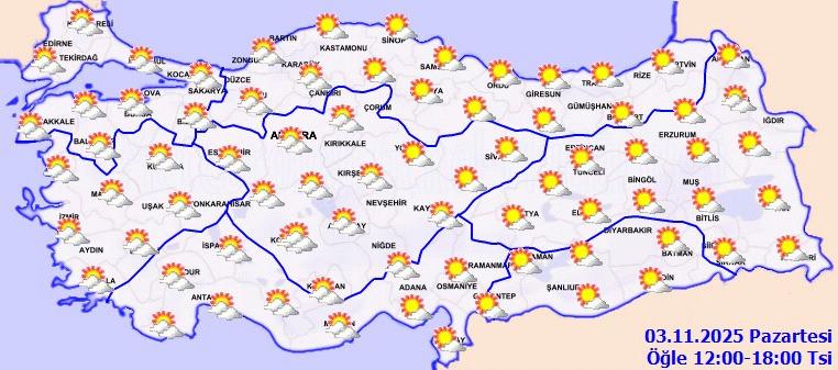 Meteoroloji açıkladı: İşte il il hava durumu