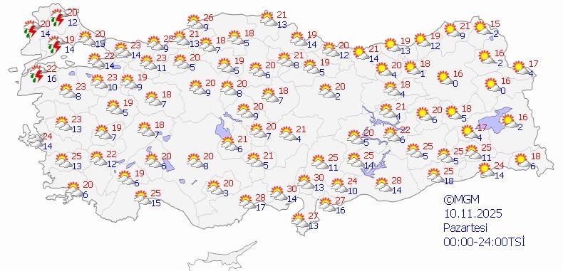 Meteoroloji gün vererek duyurdu: Kuvvetli sağanak alarmı!