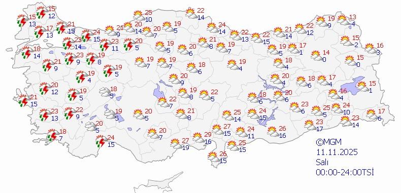 Meteoroloji gün vererek duyurdu: Kuvvetli sağanak alarmı!