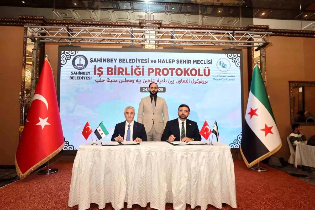 Şahinbey Belediye Başkanı Halep'te Kentsel Dönüşüm İçin İş Birliği Protokolü İmzaladı