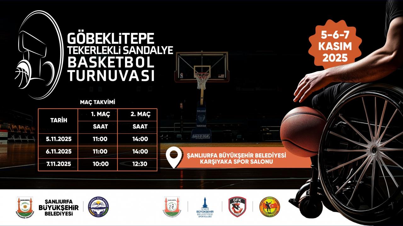 Şanlıurfa'da İlk Göbeklitepe Tekerlekli Sandalye Basketbol Turnuvası Başlıyor