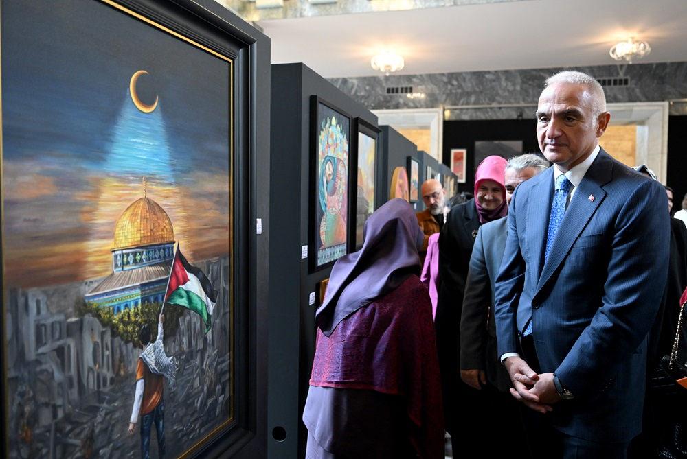 TBMM'de Gazze konulu sanat sergisi açıldı