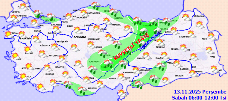 Türkiye’de Hava Değişimi: Sağanak Yağış ve Karla Mücadele Başlıyor