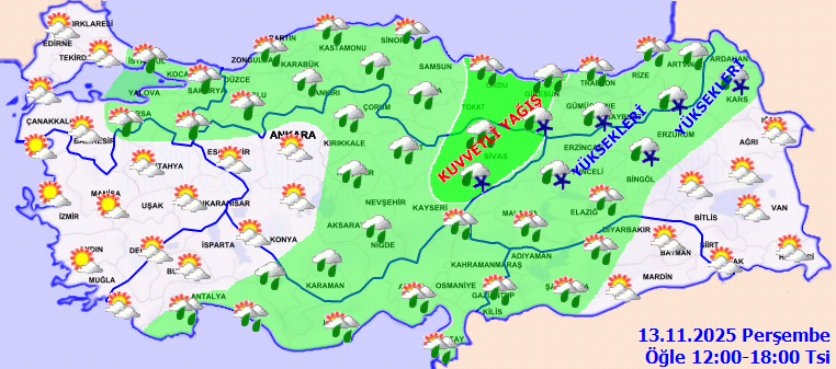 Türkiye’de Hava Değişimi: Sağanak Yağış ve Karla Mücadele Başlıyor
