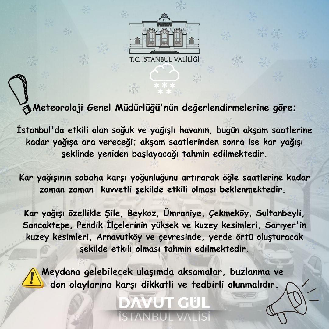42 İlde Yılın Son Günü Kar Alarmı: Meteoroloji ve AKOM'dan Kritik Uyarılar