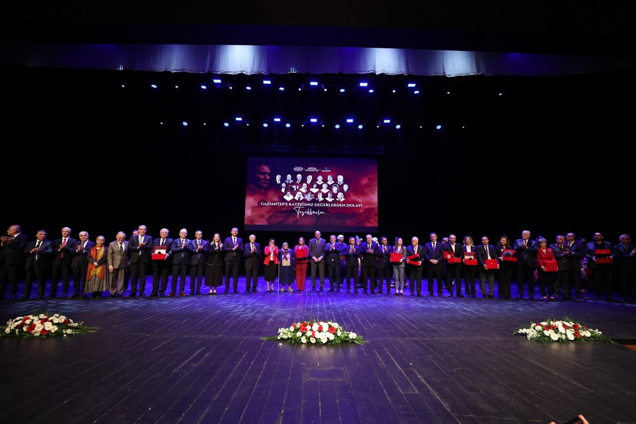 Gaziantep'e değer katanlar ödüllendirildi