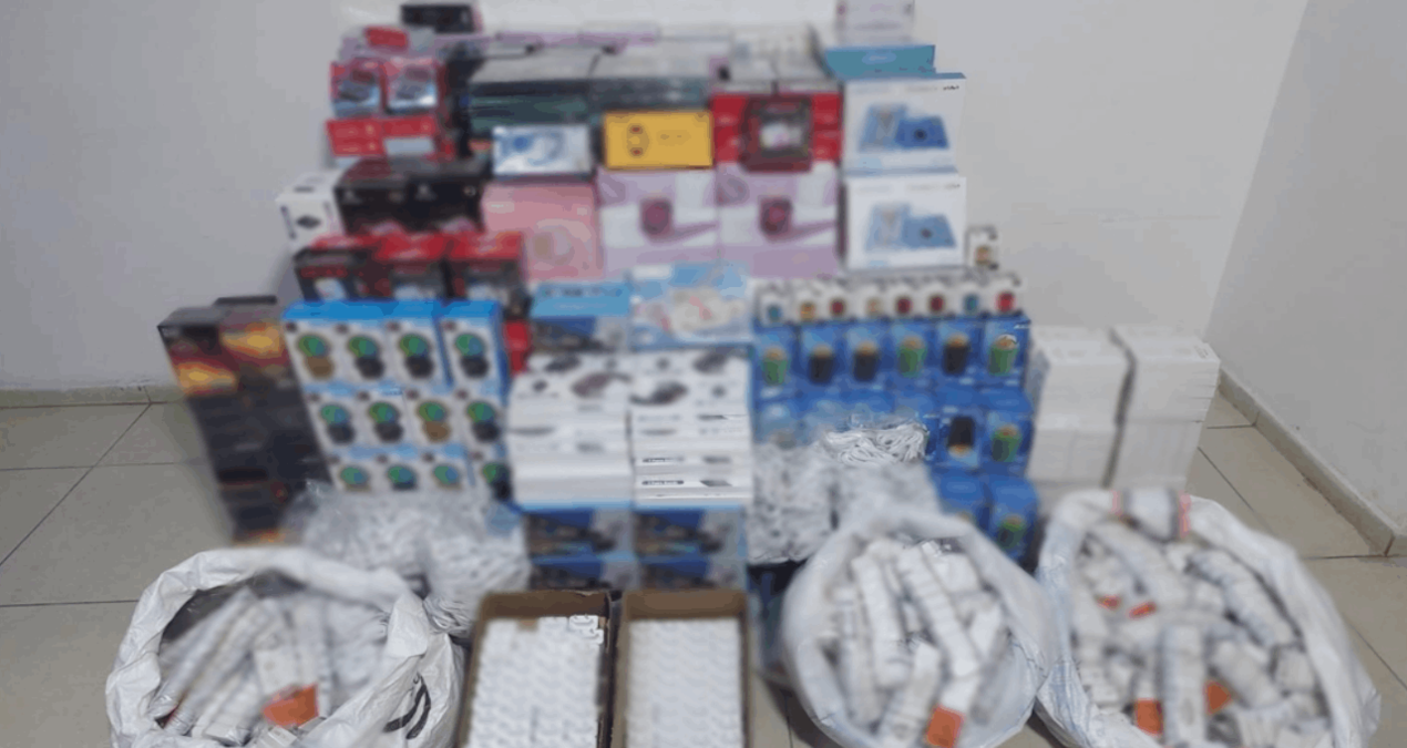 Gaziantep'te 1 Milyon 350 Bin TL Değerinde Kaçak Elektronik Eşya Operasyonu
