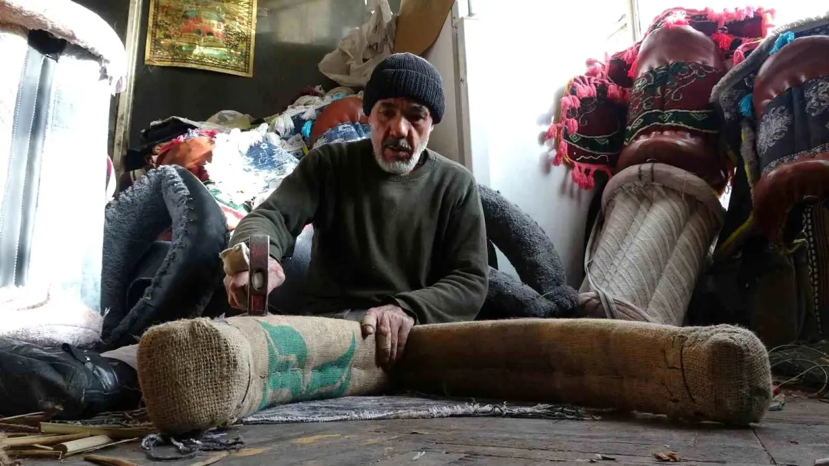 Gaziantep'te 55 Yıldır Baba Mesleği Olan Semerciliği Yaşatan Usta Ali Danaoğlu