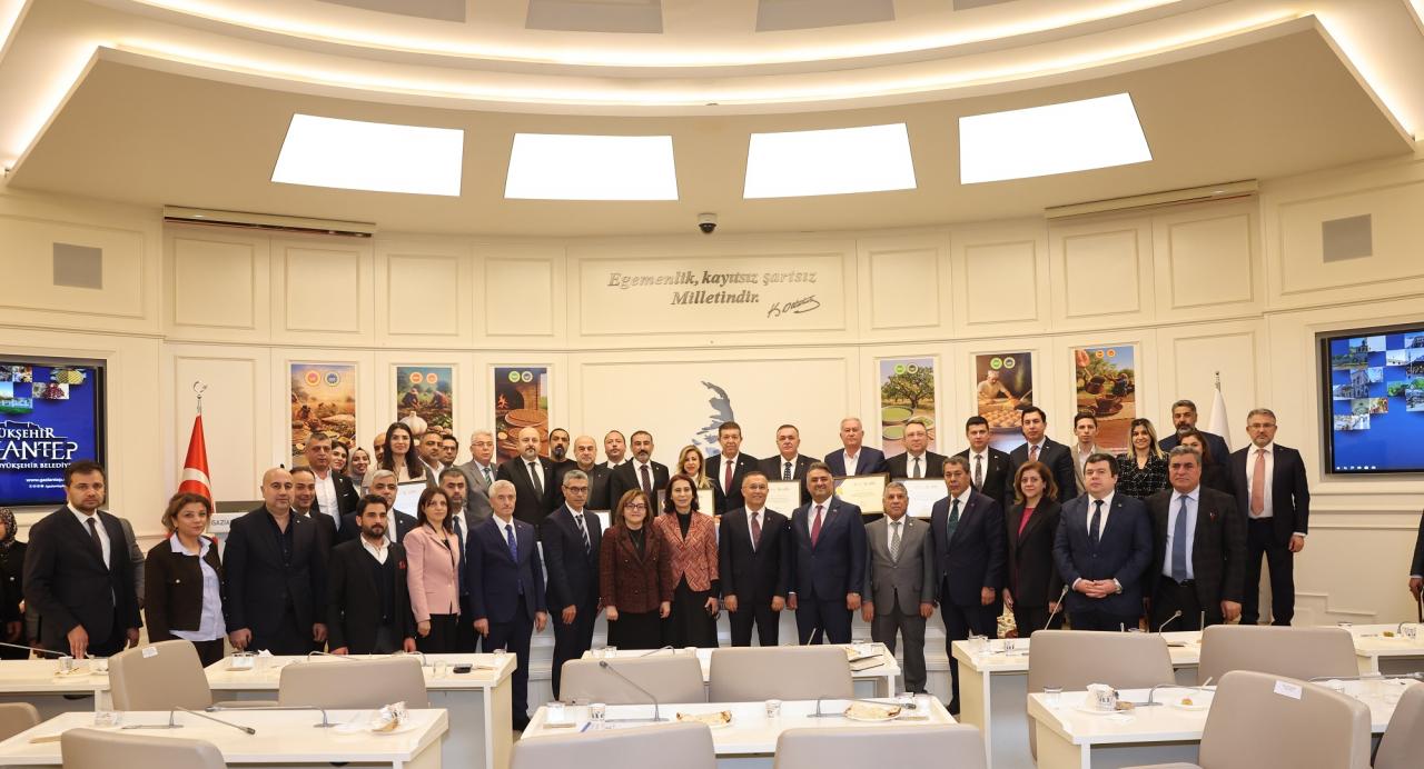 Gaziantep'te Coğrafi İşaretlerde Türkiye Liderliği ve Değer Katanlara Teşekkür Töreni