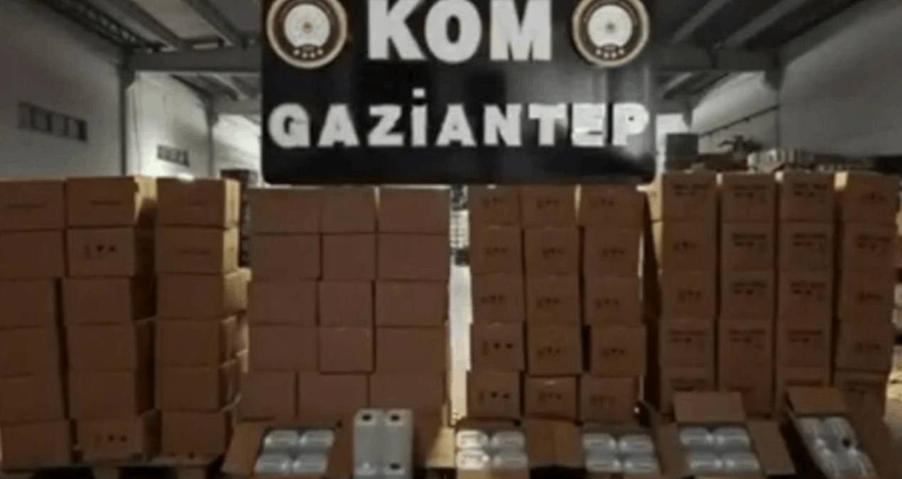 Gaziantep'te Yılbaşı Öncesi 4 Bin 520 Litre Kaçak Etil Alkol Ele Geçirildi