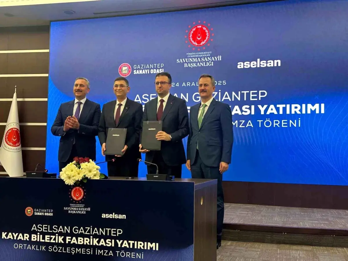 Gaziantep'teki ASELSAN Kayar Bilezik Yatırımı ve Savunma Sanayii Atılımı