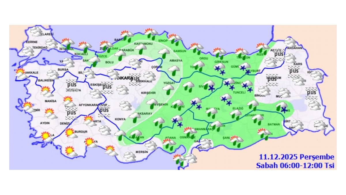 İstanbul dahil 47 kente sağanak ve kar uyarısı