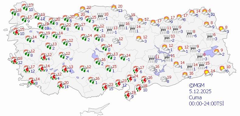 Meteoroloji Genel Müdürlüğü'nden Kuvvetli Yağış Uyarısı: Ege ve Akdeniz Bölgesi İçin Alarm