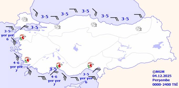 Meteoroloji Genel Müdürlüğü'nden Kuvvetli Yağış Uyarısı: Ege ve Akdeniz Bölgesi İçin Alarm