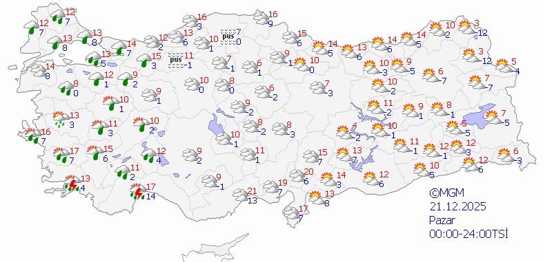 Meteoroloji yeni haritayı yayımladı: Türkiye'yi sert kış günleri bekliyor