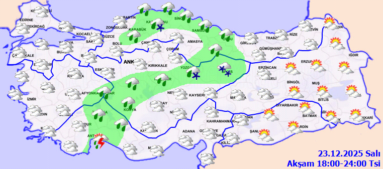 Meteoroloji Uyarısı: Dondurucu Soğuklar ve Kar Yağışı Geliyor - 23 Aralık Hava Durumu