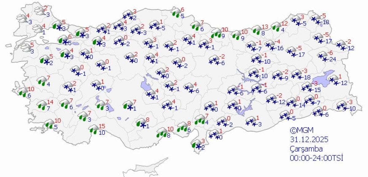 Meteoroloji'den 45 İle Kritik Kar ve Fırtına Uyarısı