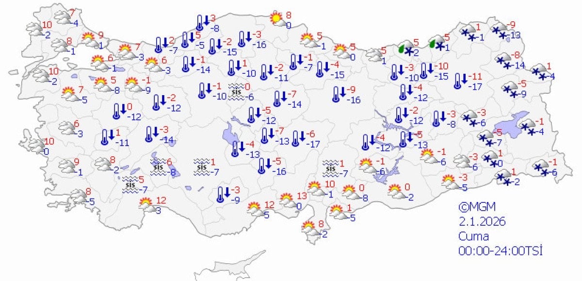 Meteoroloji'den 45 İle Kritik Kar ve Fırtına Uyarısı