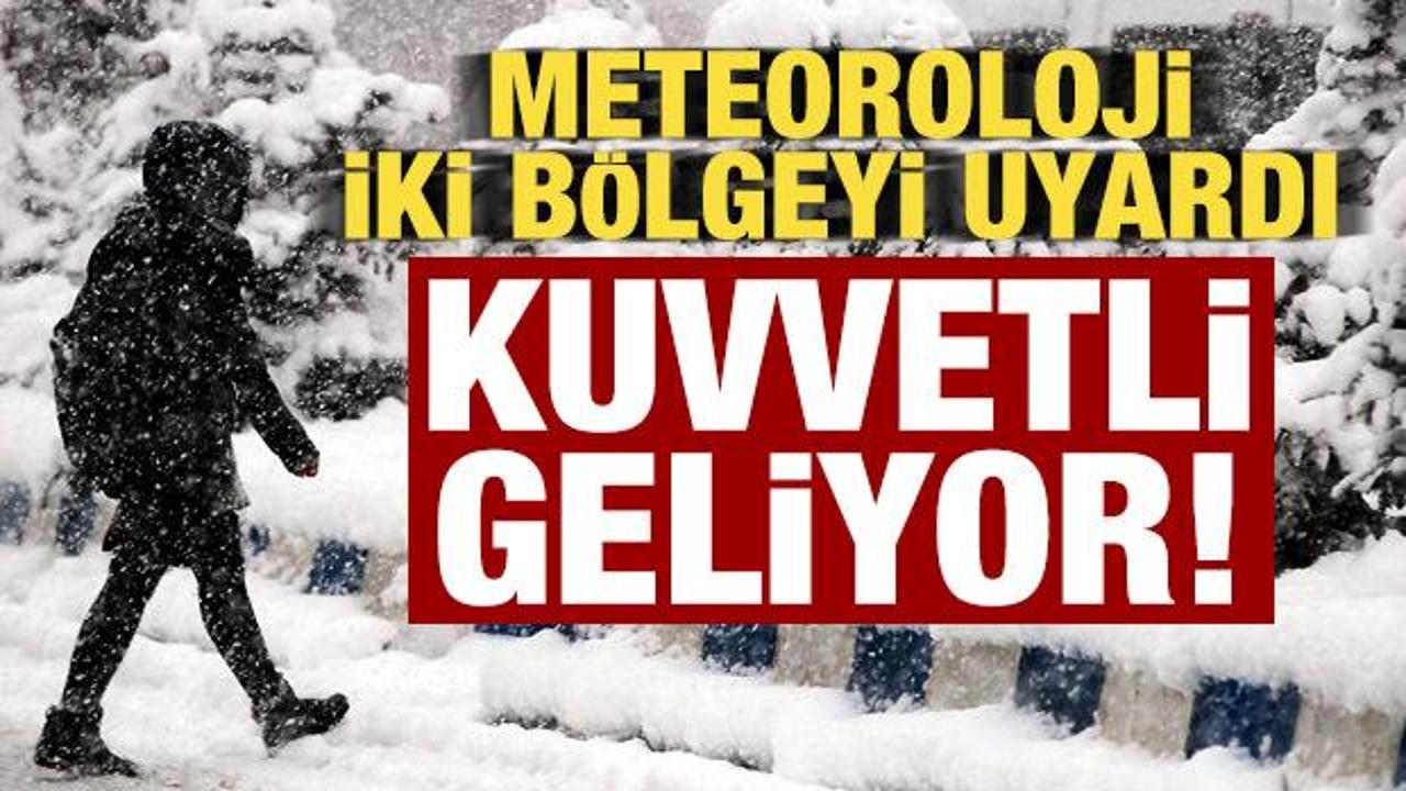 Meteoroloji'den yeni uyarı: 2 bölgeye için kar ve sağanak geliyor!