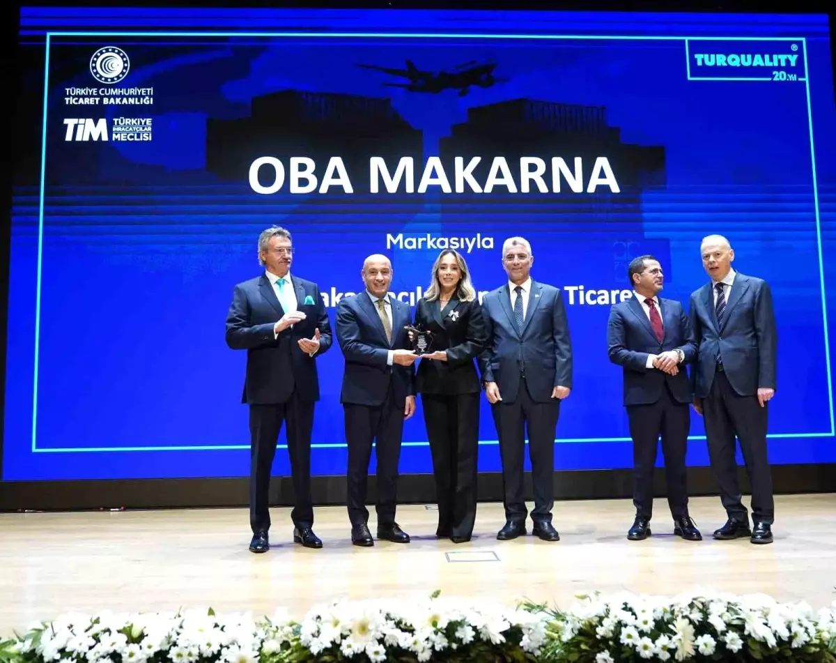 Oba Makarna, Turquality'nin En Çok Ülkeye İhracat Yapan Şampiyonu Oldu