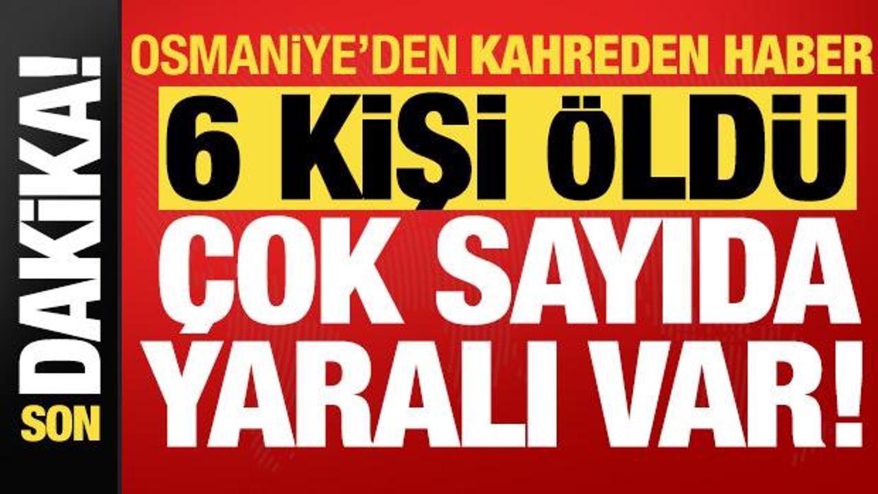 Osmaniye'de Motosiklet ve Otobüs Kazası: 6 Ölü, 11 Yaralı