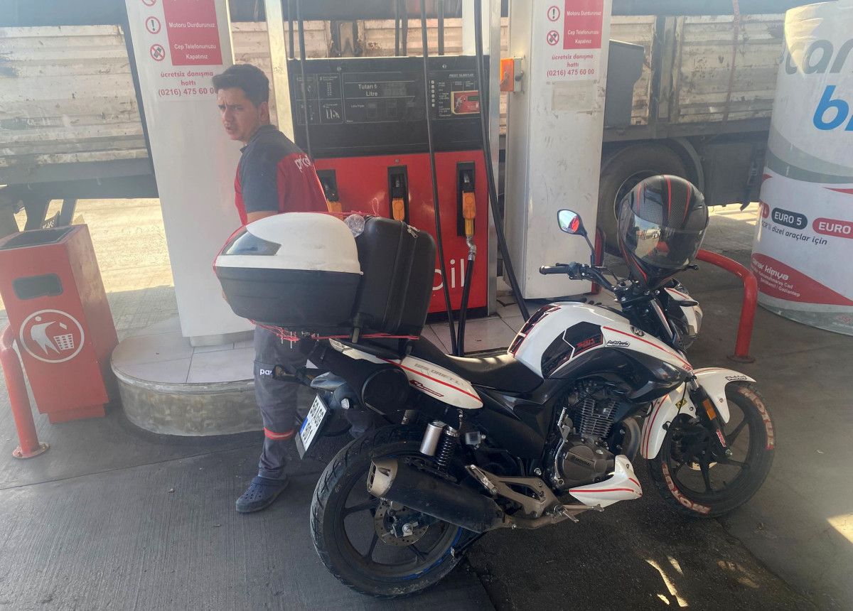 Sivas'ta iddia uğruna motosikletiyle yollara düştü