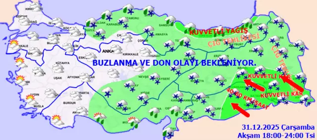 42 il için sarı kodlu uyarı! Sıcaklıklar daha da düşecek, kar fena bastıracak