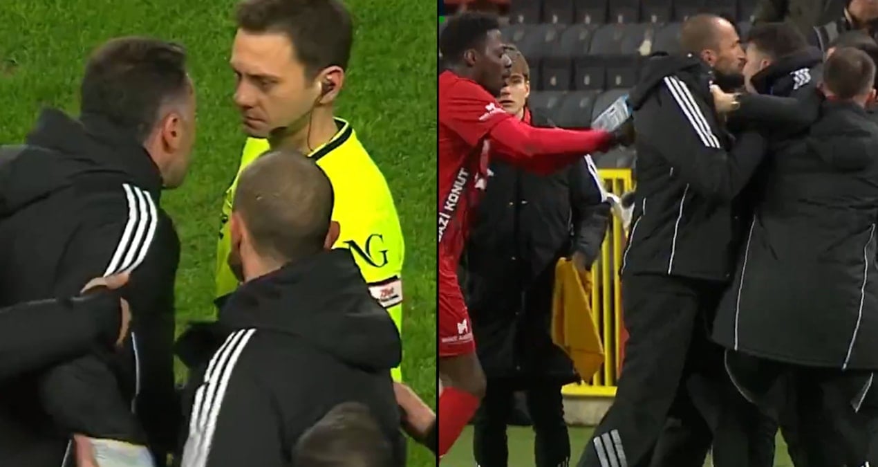 Burak Yılmaz çılgına döndü! Kırmızı kart görünce hakemin üzerine yürüdü