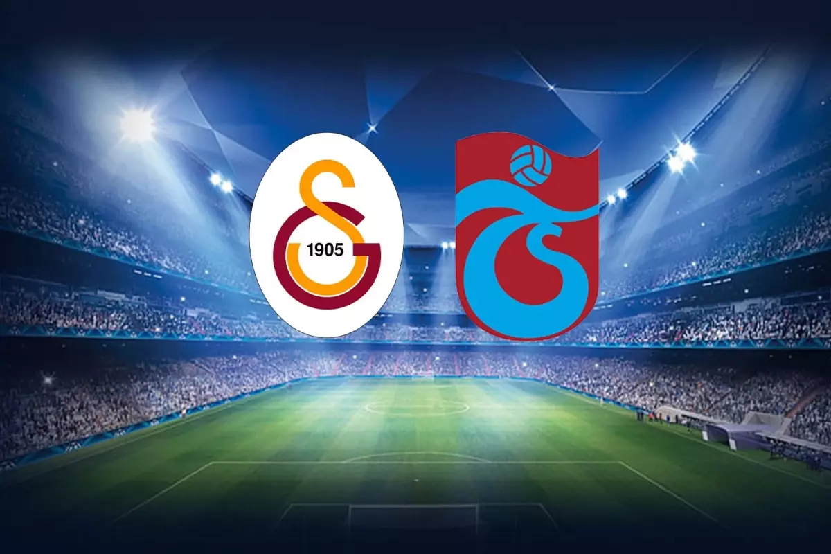 Galatasaray ile Trabzonspor Süper Kupa Yarı Final Maçı İlk 11'leri Açıklandı
