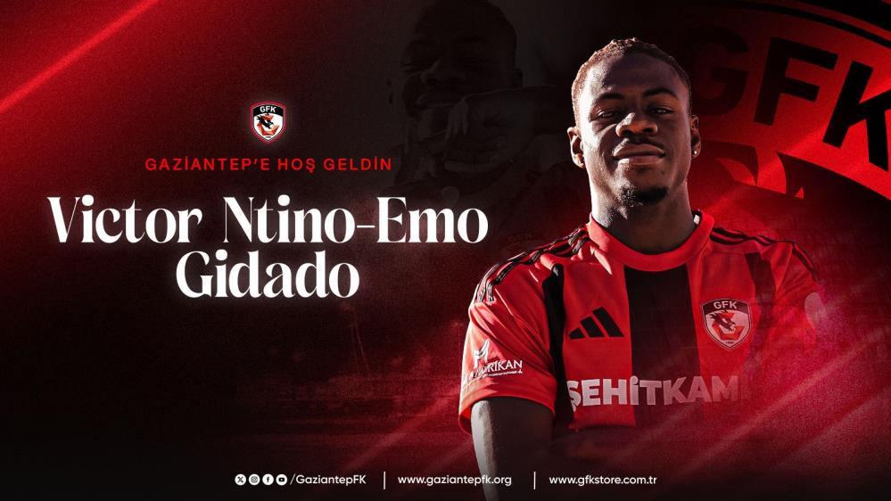 Gaziantep FK, Genç Nijeryalı 10 Numara Victor Ntino-Emo Gidado'yu Resmen Kadrosuna Katıyor