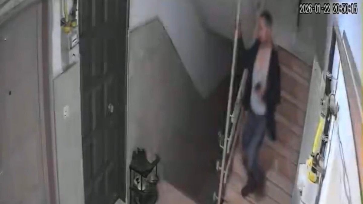 Gaziantep'te kezzapla dehşet: Şahsın kaçtığı anlar kamerada