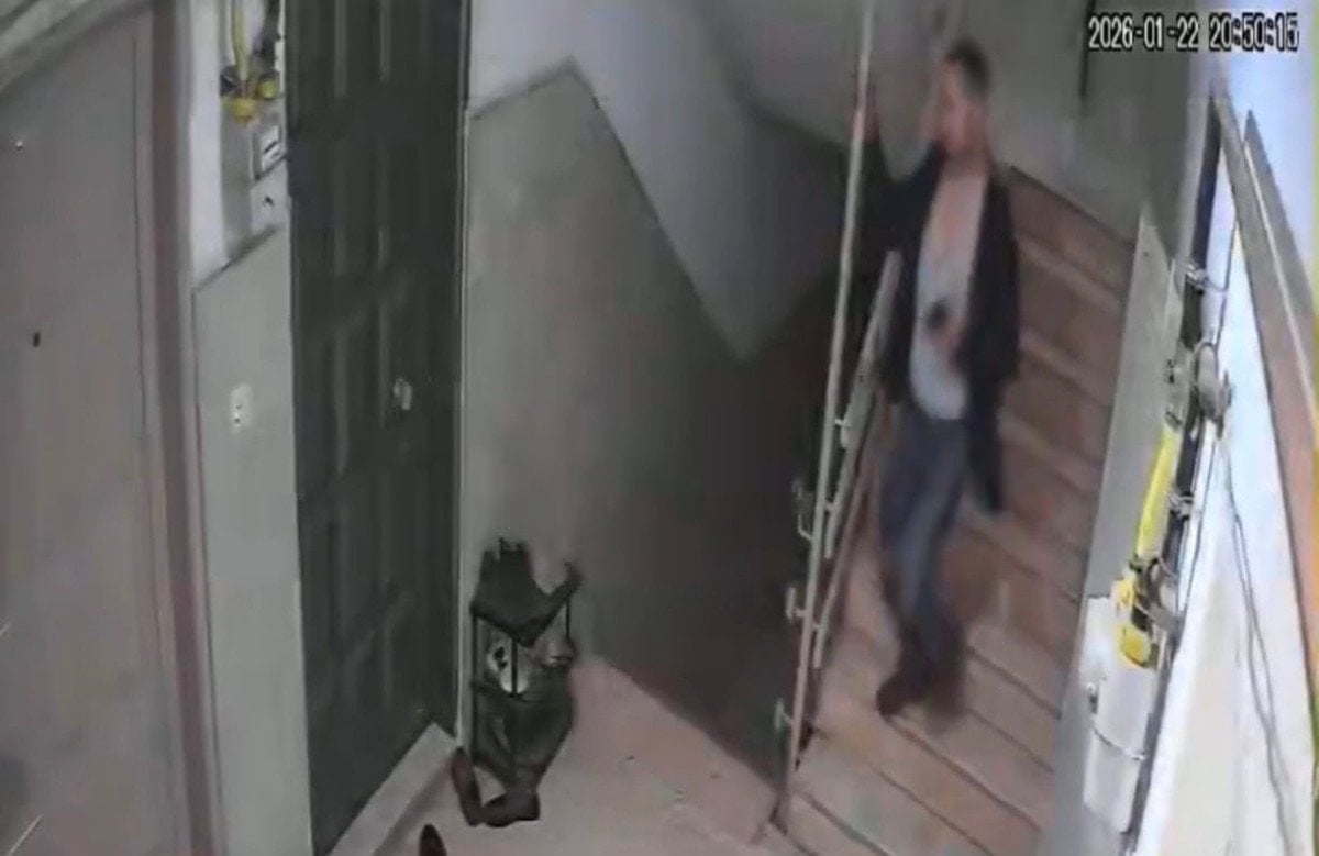 Gaziantep'te kezzapla dehşet: Şahsın kaçtığı anlar kamerada