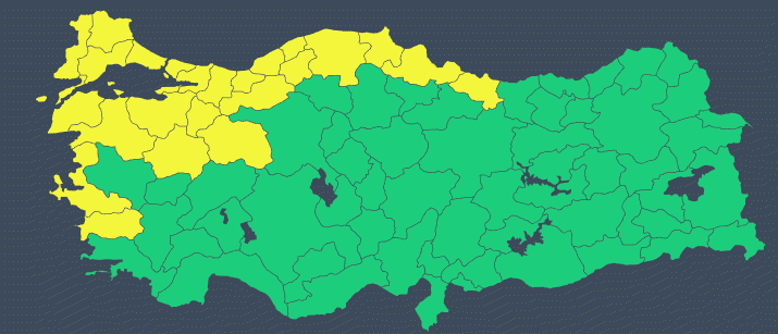İstanbul ve 24 İl İçin Kuvvetli Lodos ve Hava Durumu Uyarısı