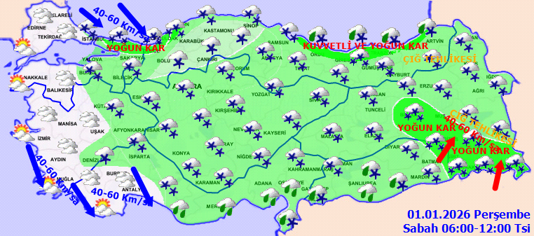 Meteoroloji 31 ili sarı kodla uyardı: Kuvvetli kar geliyor! İstanbullular hazırlanın