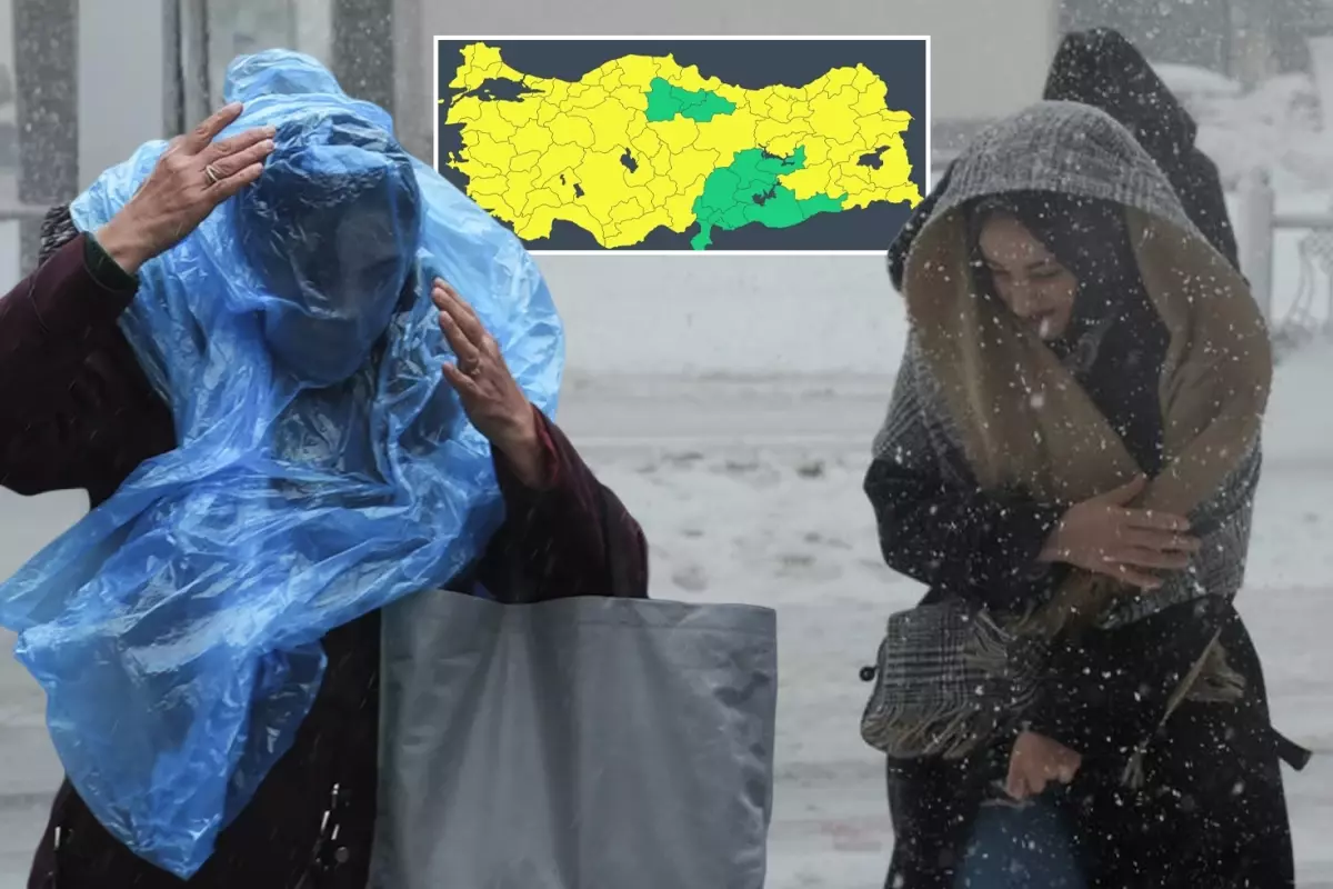 68 kentte sarı alarm! Sıcaklıklar 7 derece düşecek, İstanbul'da kar aniden bastıracak