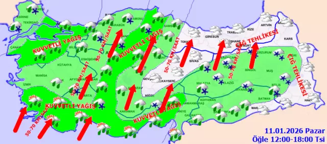 68 kentte sarı alarm! Sıcaklıklar 7 derece düşecek, İstanbul'da kar aniden bastıracak
