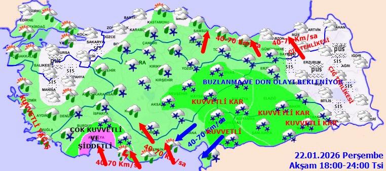Meteoroloji'den Kritik Uyarı: Doğu ve Güneydoğu Bölgelerinde Kuvvetli Kar Yağışı Bekleniyor