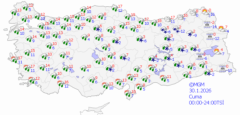 Perşembe 24 ile kar geliyor: İşte kar beklenen şehirler