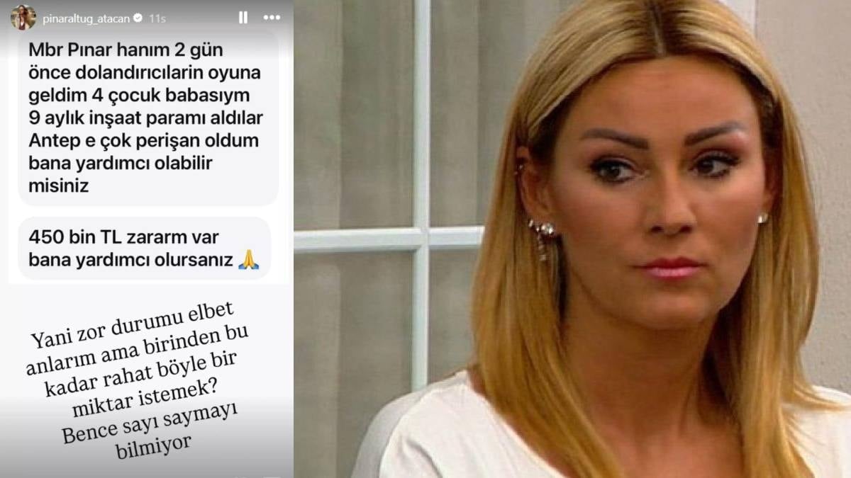 Pınar Altuğ'un 450 Bin Lira Yardım Talebine Tepkisi
