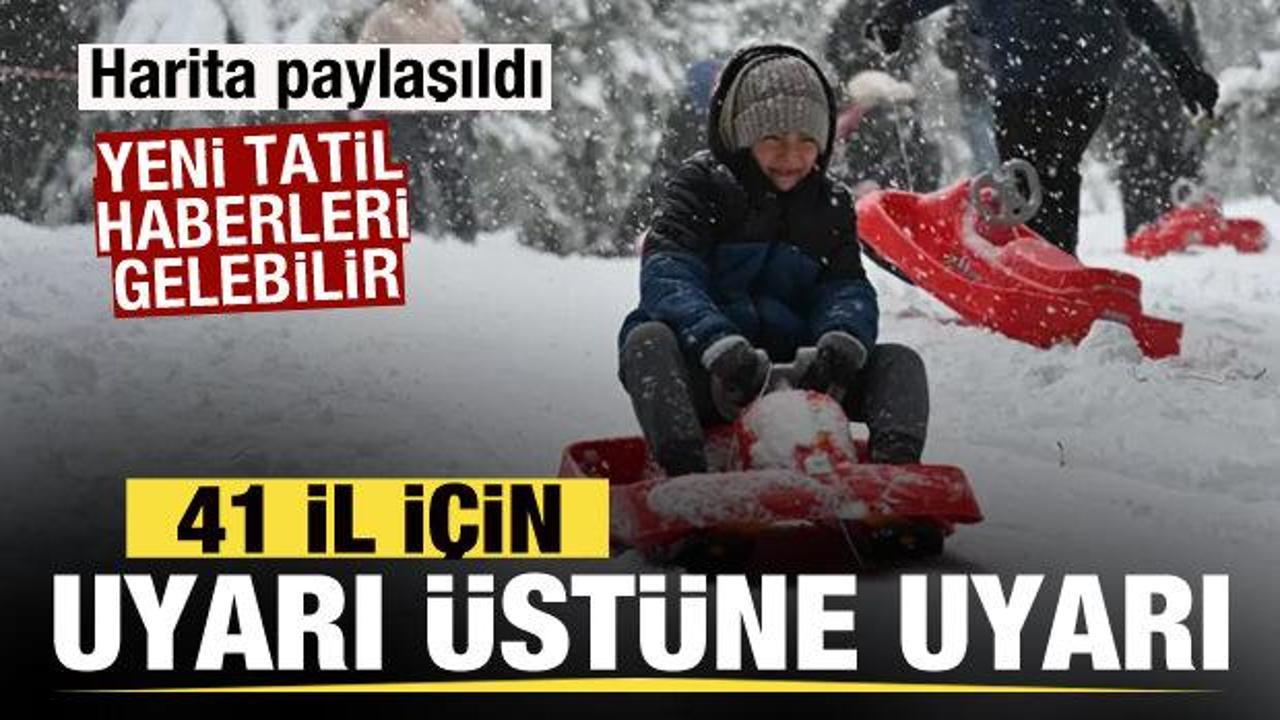 Türkiye beyaza bürünecek! Yeni harita paylaşıldı! 41 il için son dakika kar uyarısı