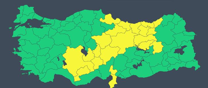 Türkiye beyaza bürünecek! Yeni harita paylaşıldı! 41 il için son dakika kar uyarısı