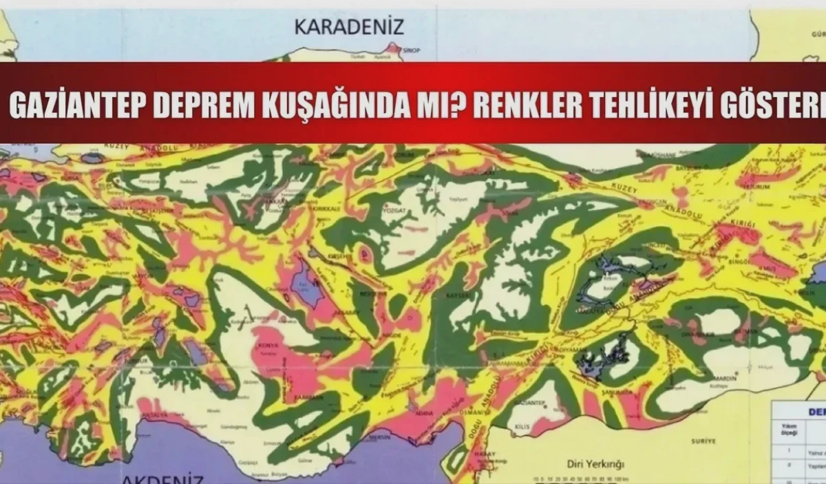 Gaziantep deprem - Gaziantep Deprem Kuşağında: Sarı ve Kırmızı Alanlar