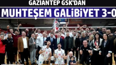 Gaziantep GSK galibiyet - Gaziantep GSK'dan Galibiyet