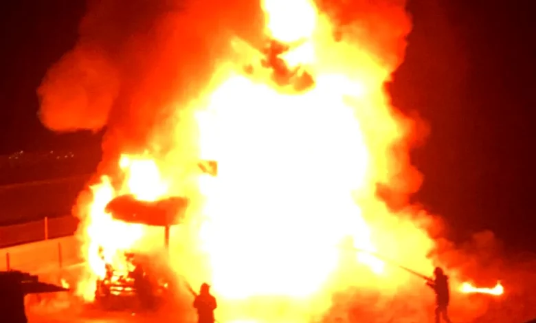 Gaziantep yönü tır yangını - Gaziantep Yönü Tır Yangını: Soru İşaretleri?