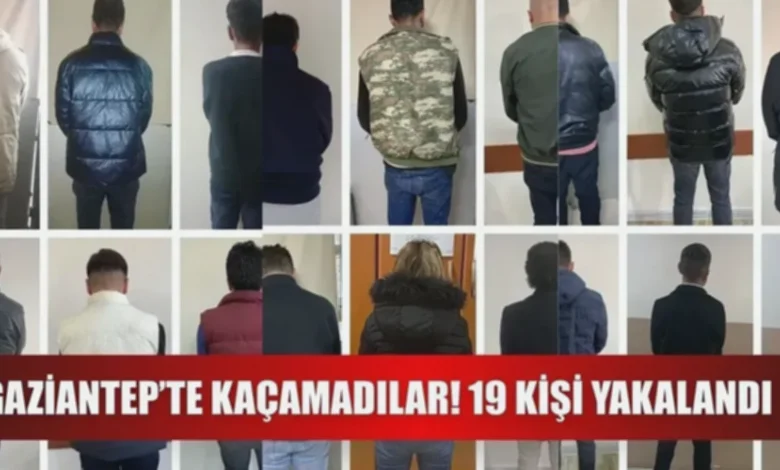 Nizip şüpheli operasyonu - Nizip'te Şüpheli Operasyonu: 19 Kişi Yakalandı