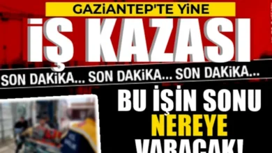iş kazası Gaziantep - Başpınar'da Makineler Sustu: İş Kazası Üzüntüsü