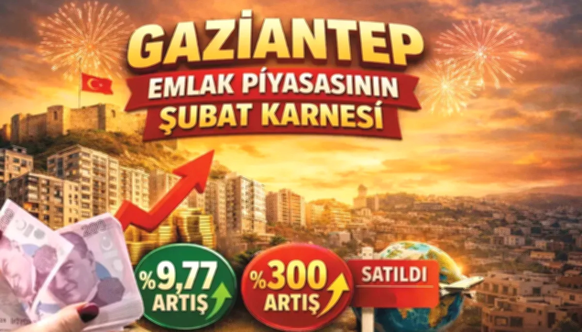 Gaziantep Konut: %9,77 Artış, Yabancı Yatırımcıda Sıçrama